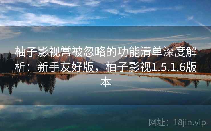 柚子影视常被忽略的功能清单深度解析：新手友好版，柚子影视1.5.1.6版本