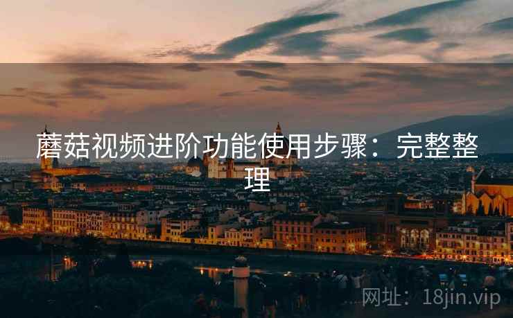 蘑菇视频进阶功能使用步骤：完整整理