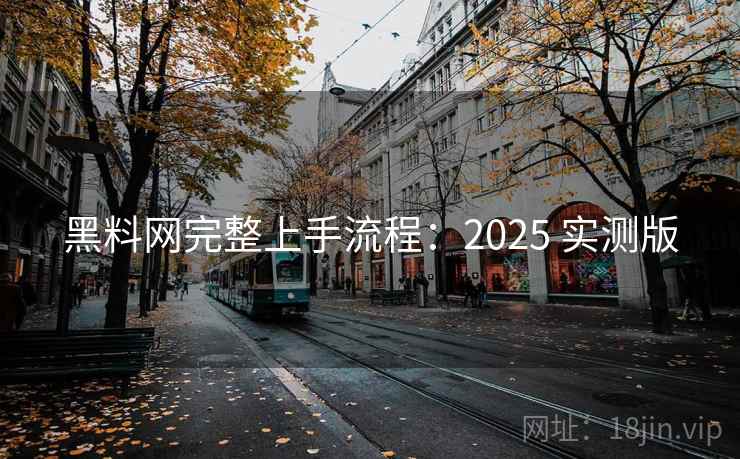 黑料网完整上手流程：2025 实测版
